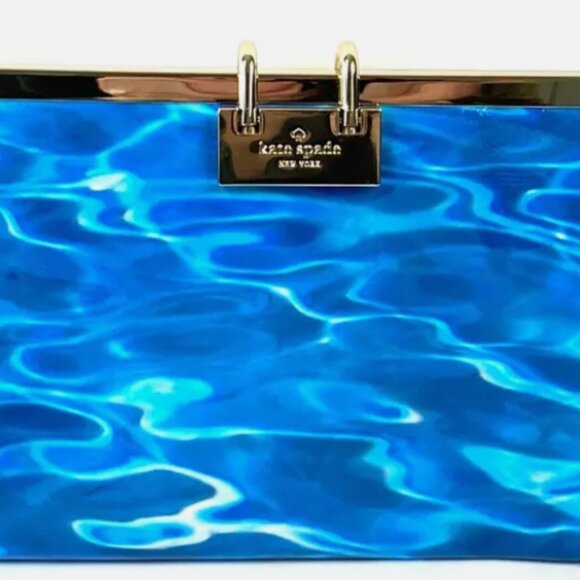 LIMITED EDITION Kate Spade Pool Party Clutch with Ladder Accented Clutch - Picture 6 of 6